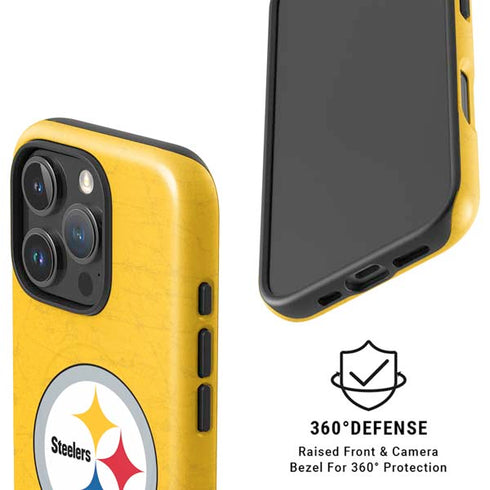NFL Pittsburgh Steelers - Alternate Distressed iPhone 16 Pro Magsafe Impact Case